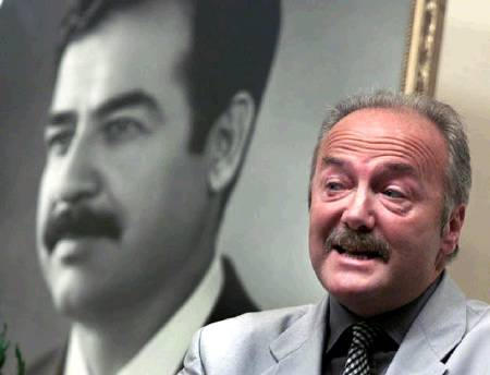 George Galloway speaking in a conference on solidarity with Iraq, Baghdad, 2002.